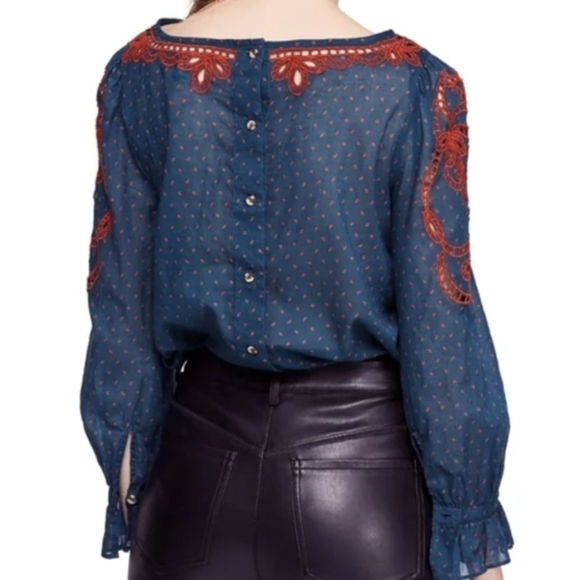 Free People Everything I Know Peasant Blouse - Picture 3 of 12